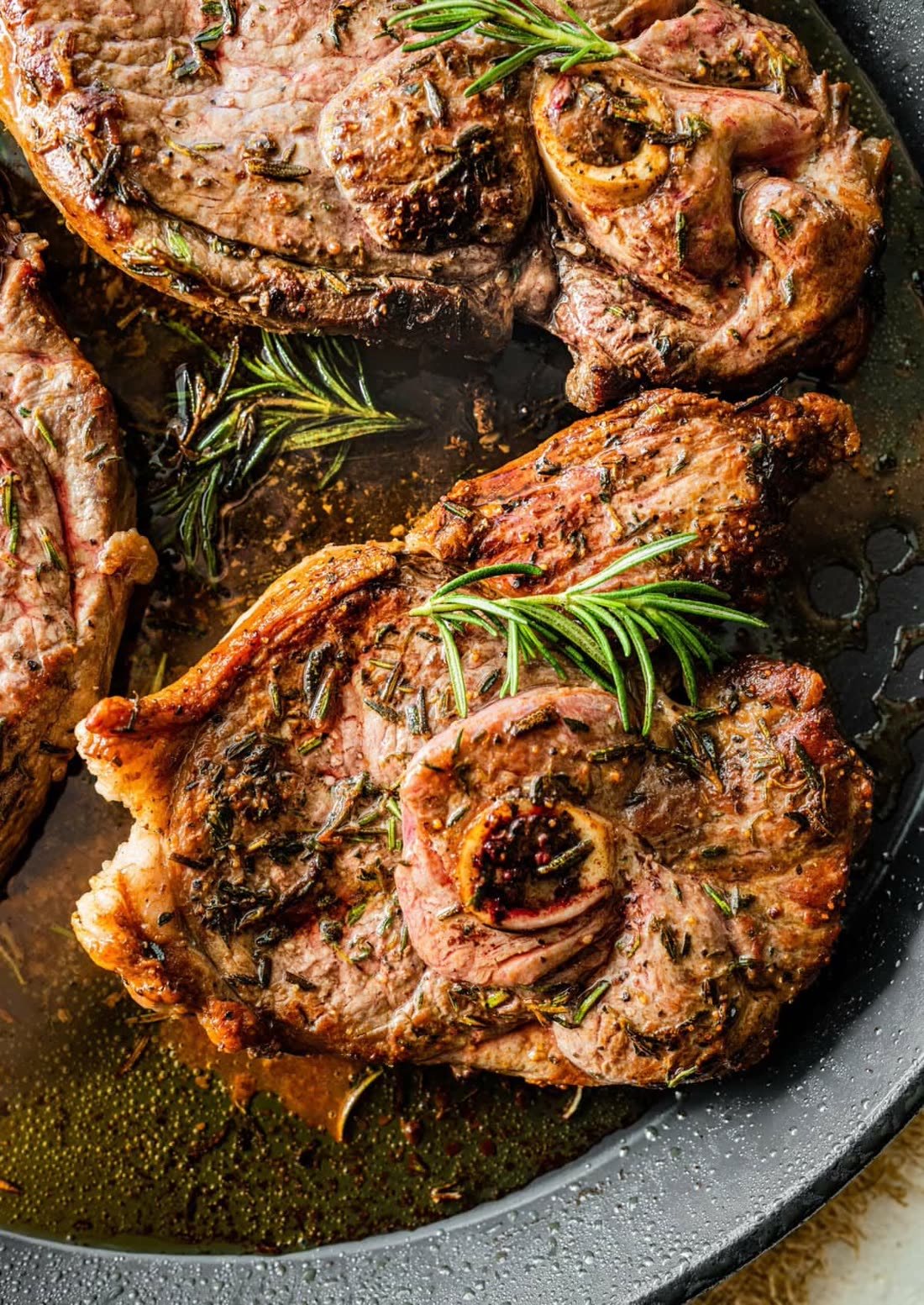 Flame-grilled lamb chops with rosemary at My Place Bar Wolf Lane Perth